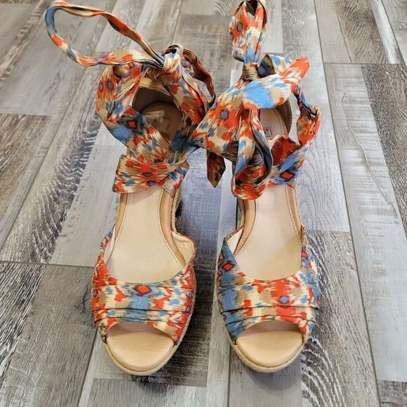 Ugg Santorini Ikat Lucianna Wedge Sandal Size 9 - Picture 2 of 10